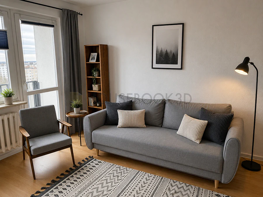 3-pokojowe mieszkanie 65 m² z trzema oddzielnymi sypialniami - Mokotów, ul. Modzelewskiego - zdjęcie 1