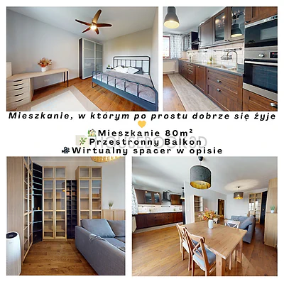 3-pokojowe mieszkanie 80 m² z balkonem i garażem - Praga-Południe, ul. Gocławska - miniatura 2