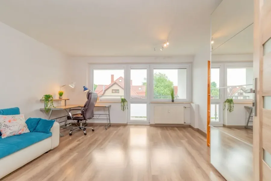 Pokój dwuosobowy 10 m² w 4-pokojowym mieszkaniu przy ul. Fiszera, Gdańsk - zdjęcie 1