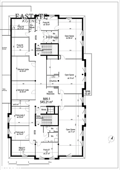 Przestrzeń biurowa 545 m² z tarasem i parkingiem, Gdańsk Oliwa - miniatura 3