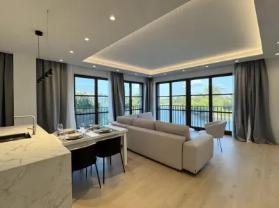 Apartament 100 m², 3 pokoje, Port Praski, Sierakowskiego 1, widok na rzekę - miniatura 3