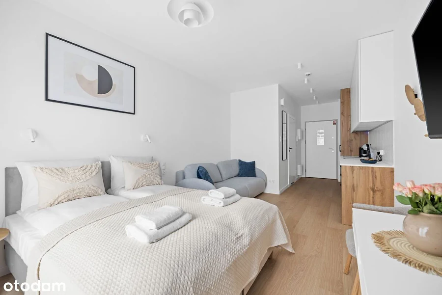 Studio w Gdańsku Młyniska przy ul. ks. Jerzego Popiełuszki, balkon - zdjęcie 1