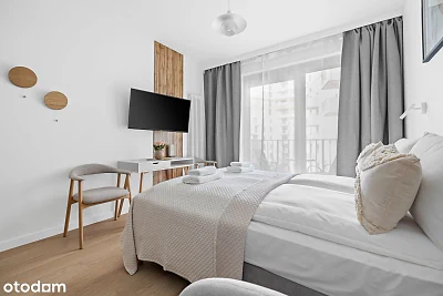 Studio w Gdańsku Młyniska przy ul. ks. Jerzego Popiełuszki, balkon - miniatura 4