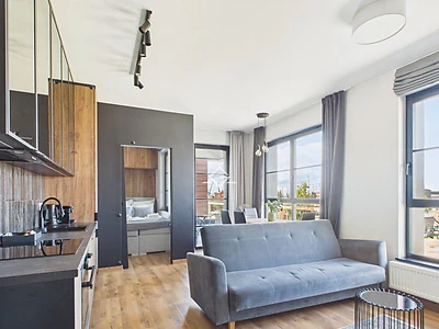 Nowoczesny 2-pokojowy apartament w DOKI Living, Gdańsk Młyniska - miniatura 3
