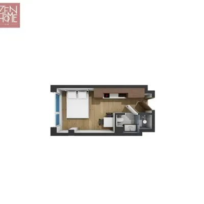 Studio 17 m² przy Nad Stawem w Gdańsku – media i internet w cenie - miniatura 10