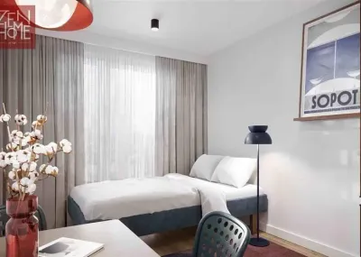 Studio 17 m² przy Nad Stawem w Gdańsku – media i internet w cenie - miniatura 1