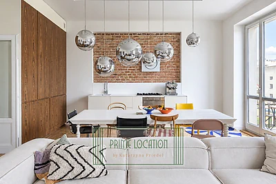 Mieszkanie 110 m² w Śródmieściu przy Mokotowskiej, 2 sypialnie, balkon - miniatura 6
