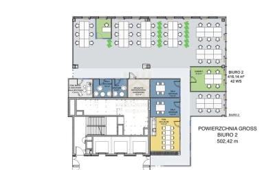 Gotowe biuro 416 m² na wynajem – Gdańsk, al. Grunwaldzka - miniatura 10