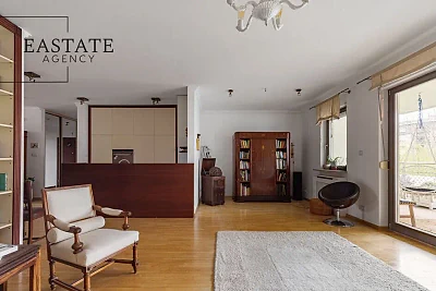 Apartament 160 m² z tarasem na wynajem | Błonia Wilanowskie, Warszawa - miniatura 5
