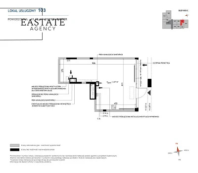 Lokal usługowy 41,63 m² w LINEA, Gdańsk Jasień - miniatura 4