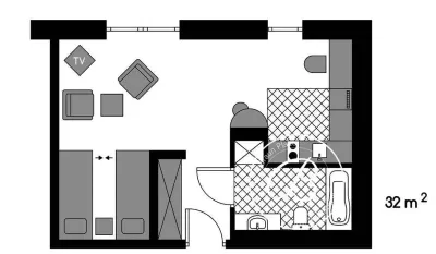 Studio 32 m2 na Sadybie, ul. Augustówka, klimatyzacja i parking - miniatura 9