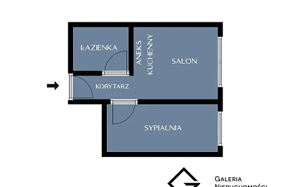 Dwupokojowy apartament 29,05 m² w Gdańsku Brzeźnie, 800 m od morza - miniatura 2