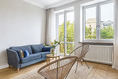 Stylowe mieszkanie 54 m² z balkonem przy Chocimskiej na Górnym Mokotowie - miniatura 2