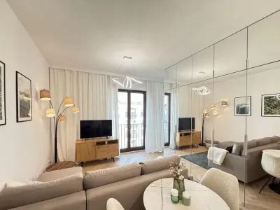 Port Praski – 2-pokojowy apartament na ostatnim piętrze, Sierakowskiego 4 - miniatura 5