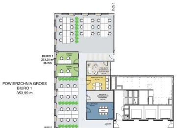 Gotowe biuro 293 m² przy alei Grunwaldzkiej w Gdańsku - miniatura 10