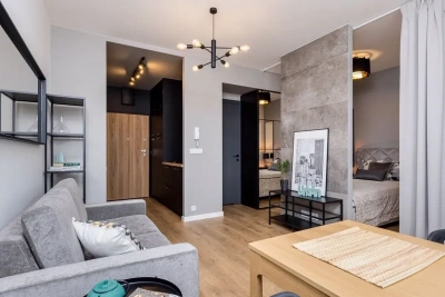 Studio 33 m² na Woli przy Rondzie Daszyńskiego, balkon, wysoki standard - miniatura 1