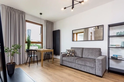 Studio 33 m² na Woli przy Rondzie Daszyńskiego, balkon, wysoki standard - miniatura 4