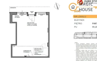 Lokal usługowy 51 m² z witryną – DOKI, centrum Gdańska - miniatura 6