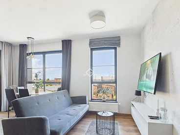 2-pokojowy apartament DOKI Living, Gdańsk Młyniska, balkon - miniatura 2