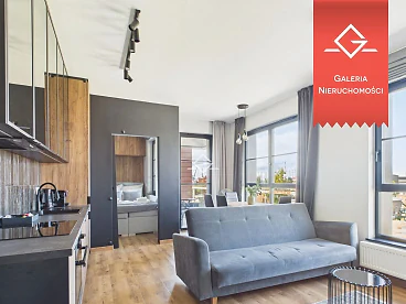 2-pokojowy apartament DOKI Living, Gdańsk Młyniska, balkon - miniatura 1