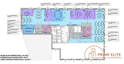 Biuro 460 m2 do wynajęcia Warszawa Praga-Południe, Wał Miedzeszyński - miniatura 6