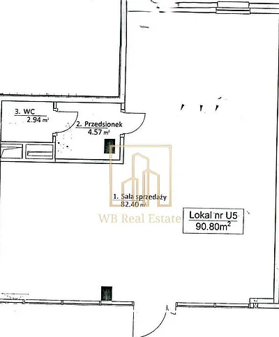 Lokal 91 m² z witryną przy ruchliwej ulicy, Młynów - miniatura 9