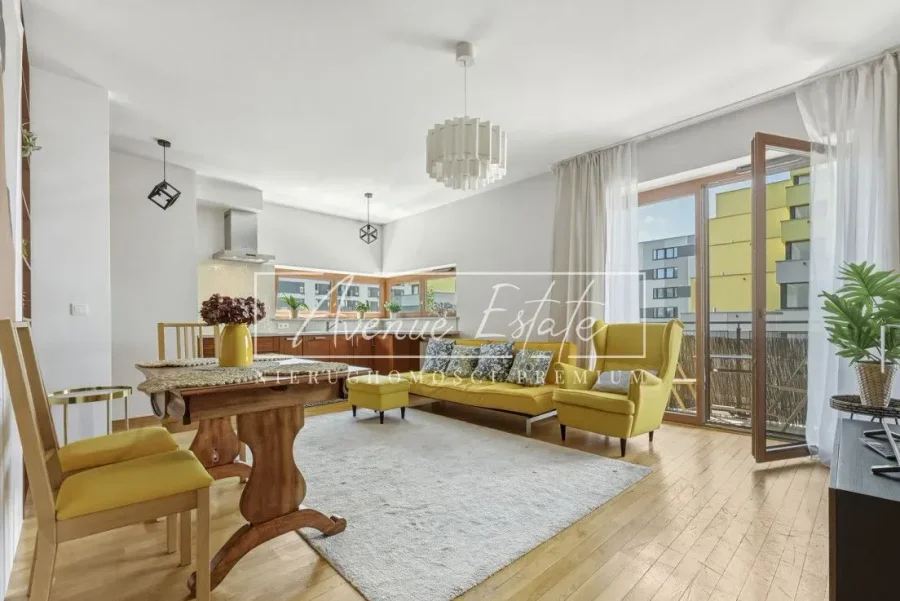 Trzypokojowy apartament 60 m² na wynajem – Mokotów, Woronicza, dwa balkony - zdjęcie 1