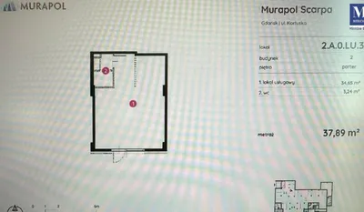 Lokal użytkowy 38 m² Gdańsk, Kartuska 1 – witryna i parking - miniatura 5