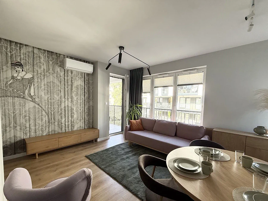 3-pokojowy apartament z balkonem i garażem, Słodowiec, Warszawa - zdjęcie 1