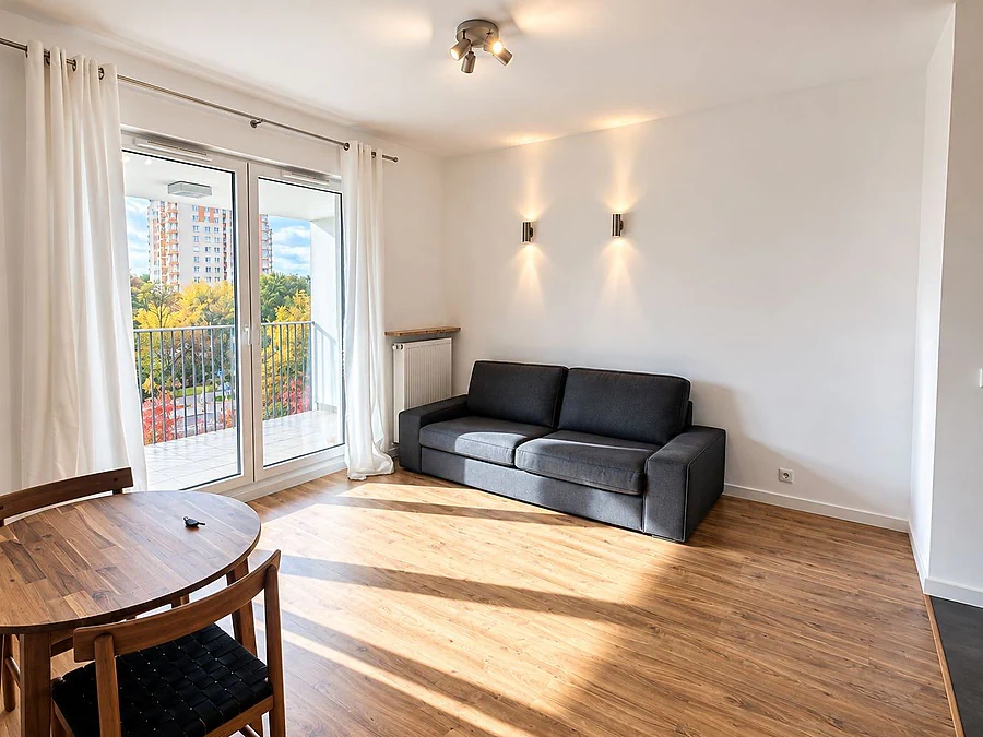 Dwupokojowe mieszkanie 40 m² z balkonem i garażem na Gocławiu, Praga-Południe - zdjęcie 1