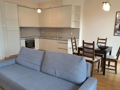 Dwupokojowe mieszkanie 53 m² przy Alei Wilanowskiej, garaż, komórka, umeblowane - miniatura 6