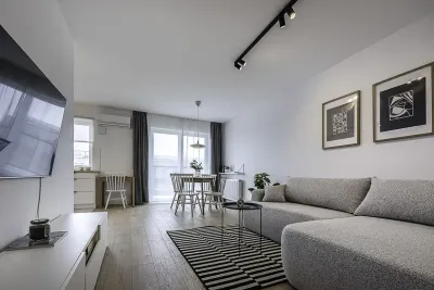 3-pokojowy apartament z garderobą, klimatyzacją i garażem – Wrocław - miniatura 2