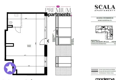Lokal handlowy 65 m² na parterze Scala, Gdańsk – Łąkowa - miniatura 2