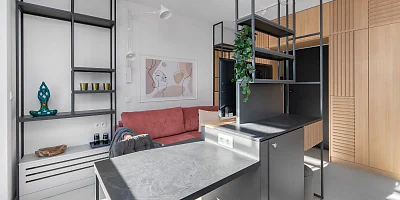 Studio 25 m2 w Doki Living, Gdańsk – balkon i miejsce postojowe - miniatura 10