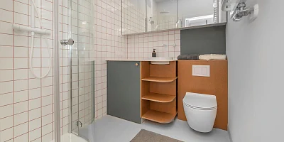 Studio 25 m2 w Doki Living, Gdańsk – balkon i miejsce postojowe - miniatura 7