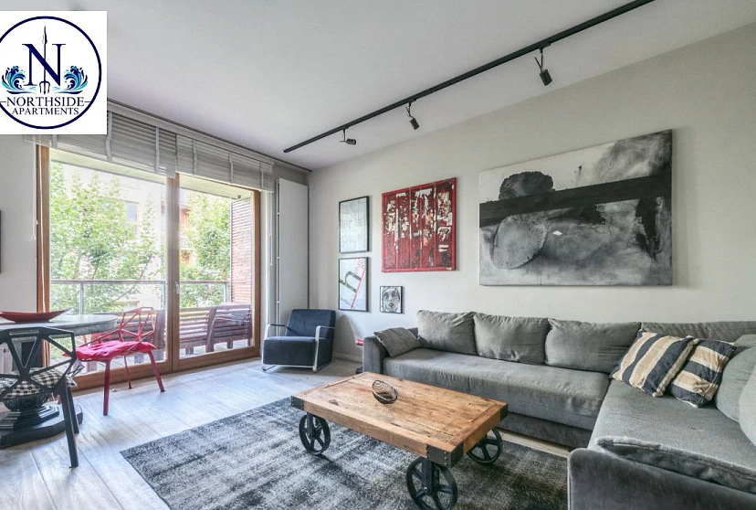 Apartament 2-pokojowy z balkonem i garażem – Gdańsk Brzeźno, Nadmorski Dwór - zdjęcie 1