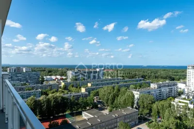 Dwupokojowy apartament z widokiem na morze i 2 miejscami w hali, Gdańsk Przymorze - miniatura 4
