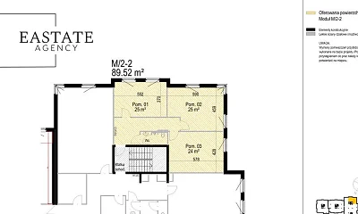 Biuro 89,5 m², 3 gabinety, parking, Gdańsk Oliwa - miniatura 2