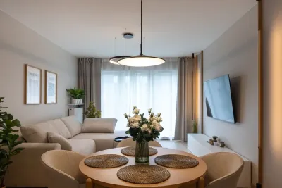 3-pokojowy apartament 63 m² na Fuzji w Łodzi, klimatyzacja, balkon - miniatura 3