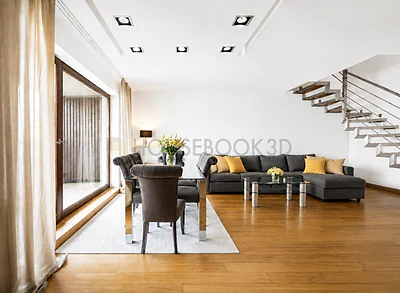 Dwupoziomowy penthouse 148 m² z dużym tarasem i garażem - Bemowo, ul. Obrońców Tobruku - miniatura 1
