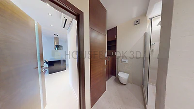 2-pokojowe mieszkanie 54 m² z klimatyzacją i balkonem - Wilanów, ul. Kazachska - miniatura 8